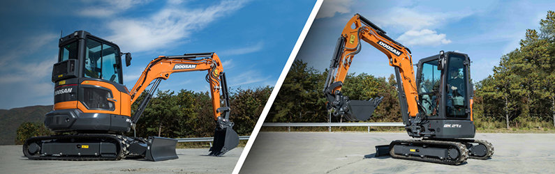 NEW GENERATION DOOSAN DX27Z-7 AND DX35Z-7 MINI-EXCAVATORS